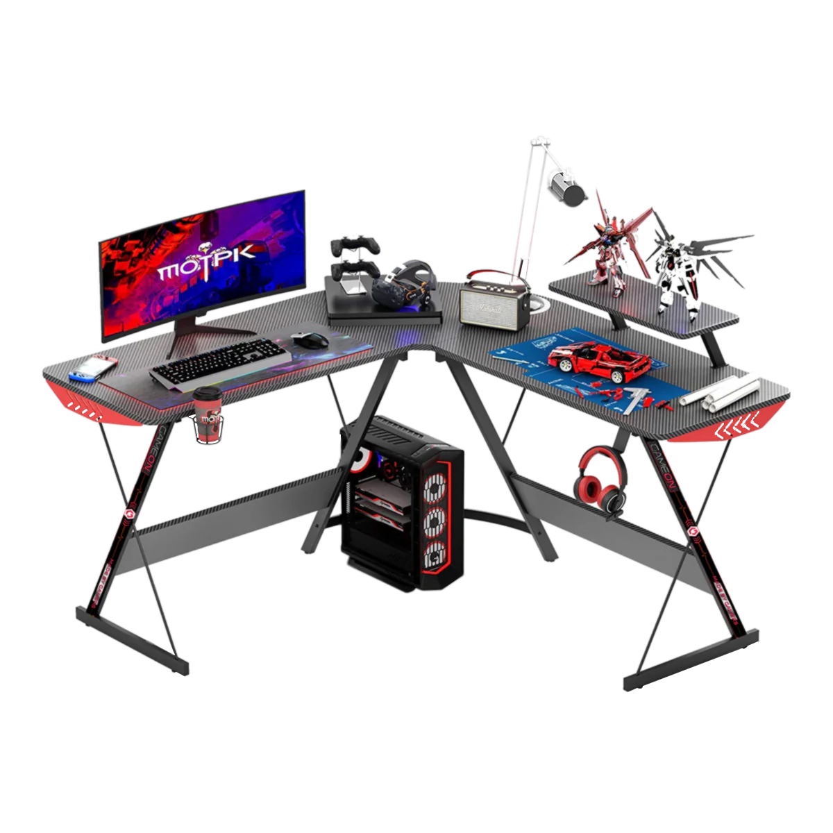 Gameon L-Shaped Slayer I Series Gaming Desk Gameon L-Shaped Slayer I Series Gaming Desk
